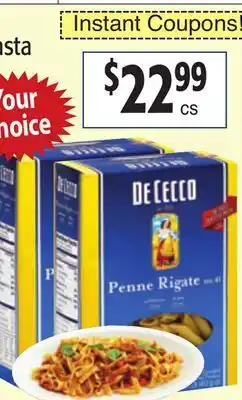 Restaurant Depot DE CECCO Pasta offer