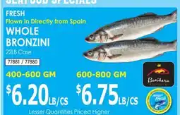 Restaurant Depot WHOLE BRONZINI offer
