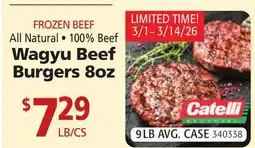Restaurant Depot Wagyu Beef Burgers 8oz offer