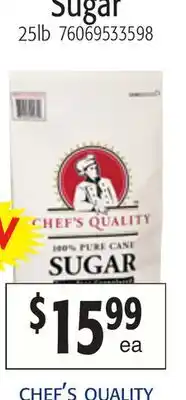 Restaurant Depot CHEF'S QUALITY Sugar offer