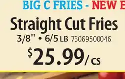 Restaurant Depot BIG C FRIES - NEW E offer