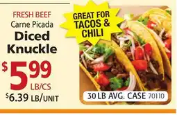 Restaurant Depot FRESH BEEF Carne Picada Diced Knuckle offer