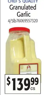 Restaurant Depot CHEF'S QUALITY Granulated Garlic offer