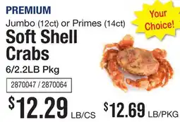 Restaurant Depot Jumbo (12ct) or Primes (14ct) Soft Shell Crabs offer