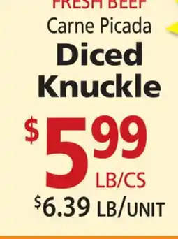 Restaurant Depot FRESH BEEF Carne Picada Diced Knuckle offer