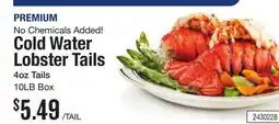 Restaurant Depot Cold Water Lobster Tails offer