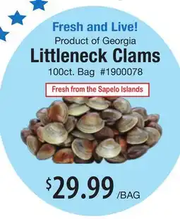 Restaurant Depot Littleneck Clams offer