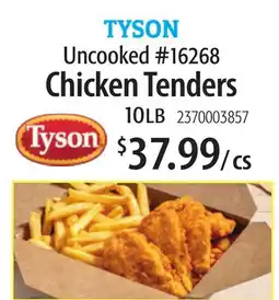 Restaurant Depot TYSON Uncooked #16268 Chicken Tenders offer