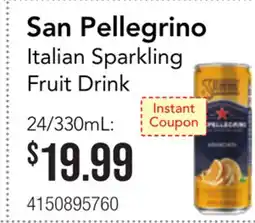 Restaurant Depot San Pellegrino Italian Sparkling Fruit Drink offer