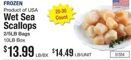 Restaurant Depot Wet Sea Scallops offer
