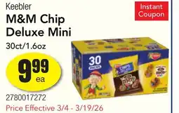 Restaurant Depot Keebler M&M Chip Deluxe Mini offer