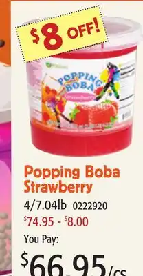 Restaurant Depot Popping Boba Strawberry offer