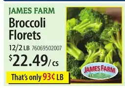 Restaurant Depot JAMES FARM Broccoli Florets offer