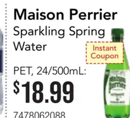 Restaurant Depot Maison Perrier Sparkling Spring Water offer