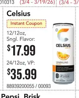 Restaurant Depot Celsius offer