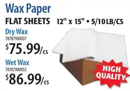 Restaurant Depot Wax Paper offer