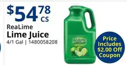 Restaurant Depot ReaLime Lime Juice offer