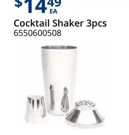 Restaurant Depot Cocktail Shaker 3pcs offer