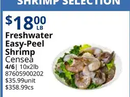 Restaurant Depot Freshwater Easy-Peel Shrimp Censea offer