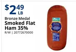 Restaurant Depot Bronze Medal Smoked Flat Ham 35% offer