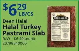 Restaurant Depot Deen Halal Turkey Pastrami Slab offer