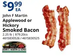 Restaurant Depot John F Martin Applewood or Hickory Smoked Bacon offer