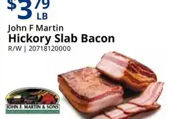 Restaurant Depot John F Martin Hickory Slab Bacon offer