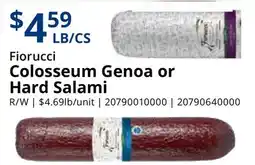 Restaurant Depot Fiorucci Colosseum Genoa or Hard Salami offer