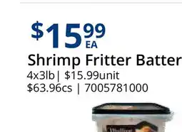 Restaurant Depot Shrimp Fritter Batter offer