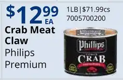 Restaurant Depot Crab Meat Claw offer
