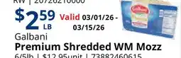 Restaurant Depot Galbani Premium Shredded WM Mozz offer