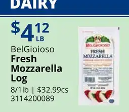 Restaurant Depot BelGioioso Fresh Mozzarella Log offer