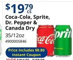 Restaurant Depot Coca-Cola, Sprite, Dr. Pepper & Canada Dry offer