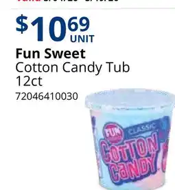 Restaurant Depot Fun Sweet Cotton Candy Tub offer