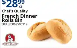 Restaurant Depot Chef's Quality French Dinner Rolls 8in offer