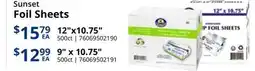 Restaurant Depot Sunset Foil Sheets offer