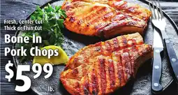 Gristedes Bone In Pork Chops offer