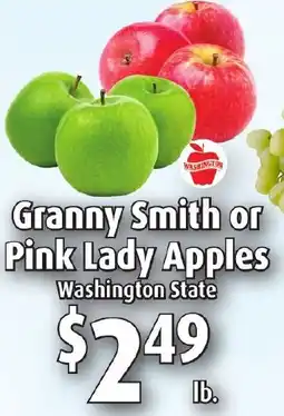 Gristedes Granny Smith or Pink Lady Apples offer
