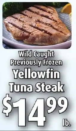 Gristedes Yellowfin Tuna Steak offer