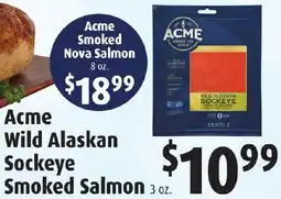 Gristedes Acme Wild Alaskan Sockeye Smoked offer