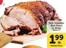 Albertsons Pork Shoulder Butt Roast or Strips offer