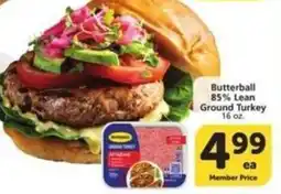 Albertsons Butterball 85% Lean Ground Turkey offer