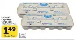 Albertsons Lucerne Cage Free Large Eggs offer