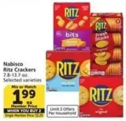 Albertsons Nabisco Ritz Crackers offer