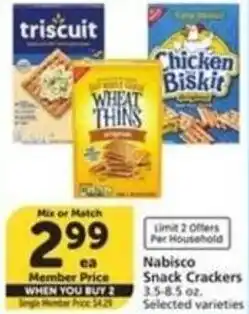 Albertsons Nabisco Snack Crackers offer