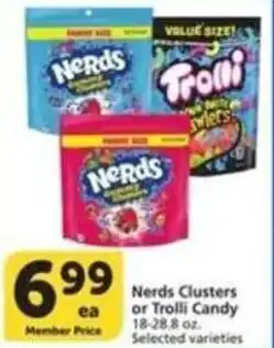 Albertsons Nerds Clusters or Trolli Candy offer