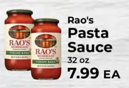 Sunset Foods Rao's Pasta Sauce offer