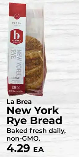 Sunset Foods La Brea New York Rye Bread offer