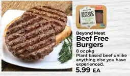 Sunset Foods Beyond Meat Beef Free Burgers offer