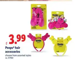 Lidl Peeps hair accessories offer